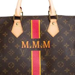 Pre Owned حقيبة لوي فيتون ماي LV هيريتاج سبيدي 35 كانفاس مونوغرامي 