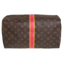 Pre Owned حقيبة لوي فيتون ماي LV هيريتاج سبيدي 35 كانفاس مونوغرامي 