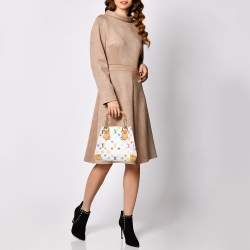 Pre Owned حقيبة لوي فيتون اودرا كانفاس مونوغرامية متعددة الألوان بيضاء