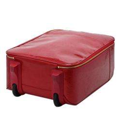 Pre Owned Louis Vuitton Red Monogram Vernis Pegase 45 Suitcase Bag