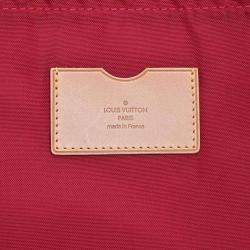 Pre Owned Louis Vuitton Red Monogram Vernis Pegase 45 Suitcase Bag