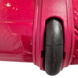 Pre Owned Louis Vuitton Red Monogram Vernis Pegase 45 Suitcase Bag