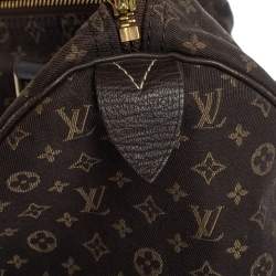 مملوكة مسبقًا حقيبة لوي فيتون "سبيدي 30" ميني لين كانفاس مونوغرامي  فحمي