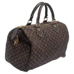 مملوكة مسبقًا حقيبة لوي فيتون "سبيدي 30" ميني لين كانفاس مونوغرامي  فحمي