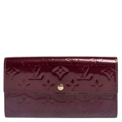 LOUIS VUITTON Vernis Sarah Wallet Violet 1257820