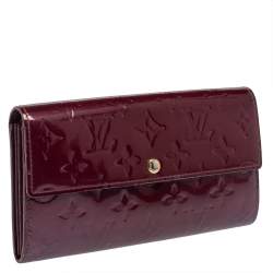 Pre Owned محفظة لوي فيتون سارا جلد لامع مونوغرامي بنفسجي