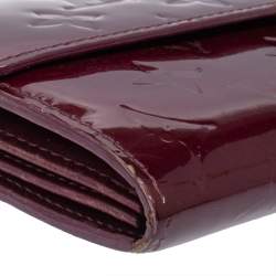 Pre Owned محفظة لوي فيتون سارا جلد لامع مونوغرامي بنفسجي