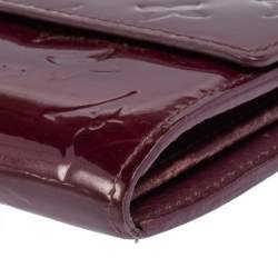 Pre Owned محفظة لوي فيتون سارا جلد لامع مونوغرامي بنفسجي