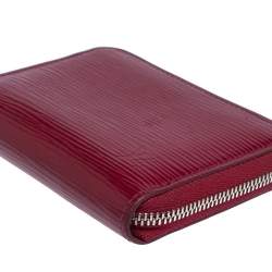 مملوكة مسبقًا محفظة عملات معدنية لوى فيتوى سحاب جلد إيبى فوشيا 