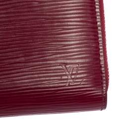 مملوكة مسبقًا محفظة عملات معدنية لوى فيتوى سحاب جلد إيبى فوشيا 