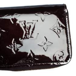Pre Owned Louis Vuitton Amarante Monogram Vernis Zippy Coin Purse