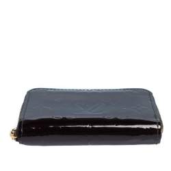 Pre Owned Louis Vuitton Amarante Monogram Vernis Zippy Coin Purse