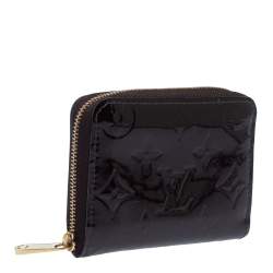 Pre Owned Louis Vuitton Amarante Monogram Vernis Zippy Coin Purse