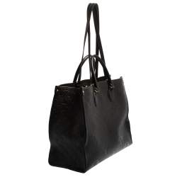 Pre Owned Louis Vuitton Black Monogram Empreinte Leather Onthego GM Bag