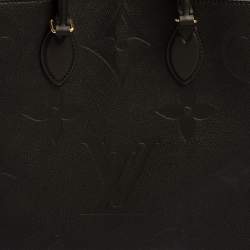 Pre Owned Louis Vuitton Black Monogram Empreinte Leather Onthego GM Bag