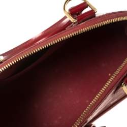 Pre Owned Louis Vuitton Pomme D’amour Monogram Vernis Alma BB Bag
