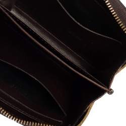 Pre Owned حافظة عملات معدنية لوى فيتون سحاب فيرنيه مونوغرامى عنابية