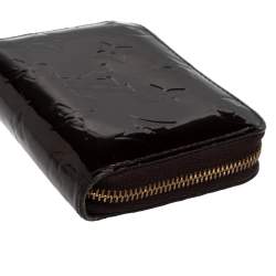 Pre Owned حافظة عملات معدنية لوى فيتون سحاب فيرنيه مونوغرامى عنابية