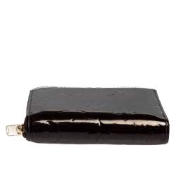 Pre Owned حافظة عملات معدنية لوى فيتون سحاب فيرنيه مونوغرامى عنابية