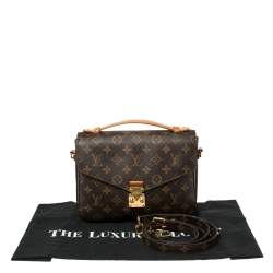 Pre Owned Louis Vuitton Monogram Canvas Pochette Metis Bag