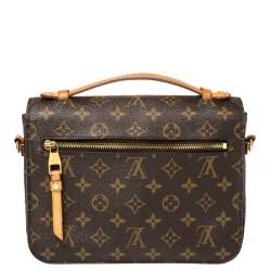 Pre Owned Louis Vuitton Monogram Canvas Pochette Metis Bag