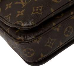 Pre Owned Louis Vuitton Monogram Canvas Pochette Metis Bag