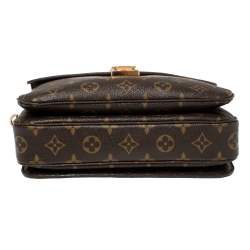 Pre Owned Louis Vuitton Monogram Canvas Pochette Metis Bag