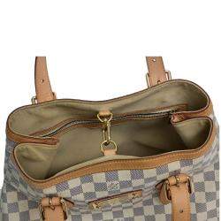 مملوكة مسبقًا Louis Vuitton White Damier Azur Canvas Hampstead MM Bag