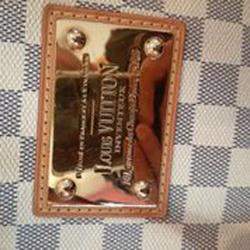 مملوكة مسبقًا Louis Vuitton White Damier Azur Canvas Hampstead MM Bag