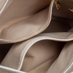 Pre Owned Louis Vuitton Dune Monogram Mini Lin Canvas Bucket PM Bag