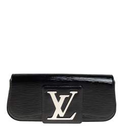 LOUIS VUITTON Black Electric Epi Leather Sobe Clutch