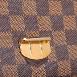Pre Owned Louis Vuitton Damier Ebene Coated Canvas Sistina Wallet