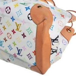 Pre Owned حقيبة لوي فيتون ارسولا كانفاس مونوغرامي متعددة الألوان بيضاء