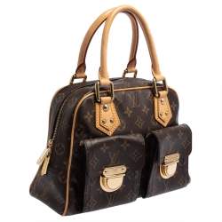 Pre Owned Louis Vuitton Monogram Canvas Manhattan PM Satchel