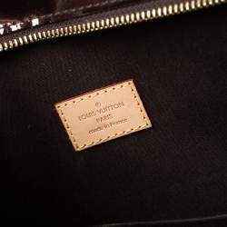 Pre Owned Louis Vuitton Amarante Monogram Vernis Brentwood Bag