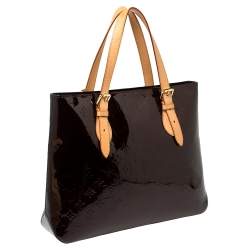 Pre Owned Louis Vuitton Amarante Monogram Vernis Brentwood Bag