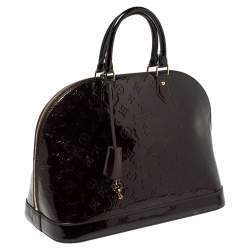 مملوكة مسبقًا Louis Vuitton Amarante Monogram Vernis Alma GM Bag