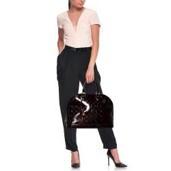 مملوكة مسبقًا Louis Vuitton Amarante Monogram Vernis Alma GM Bag