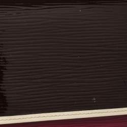 Pre Owned محفظة لوي فيتون فلور جلد إيبي أحمر/بني