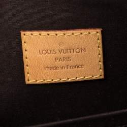 مملوكة مسبقًا حقيبة لوي فيتون ألما جلد لامع مونوغرامي أحمر داكن