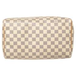 Pre Owned Louis Vuitton Damier Azur Canvas Speedy 30 Bag