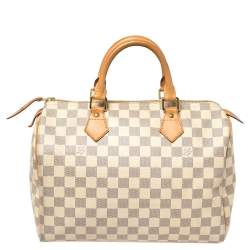 Pre Owned Louis Vuitton Damier Azur Canvas Speedy 30 Bag