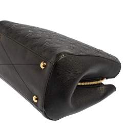 مملوكة مسبقًا Louis Vuitton Black Monogram Empreinte Leather Montaigne MM Bag