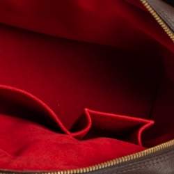 Pre Owned Louis Vuitton Damier Ebene Canvas and Leather Triana Bag