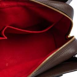 Pre Owned Louis Vuitton Damier Ebene Canvas and Leather Triana Bag