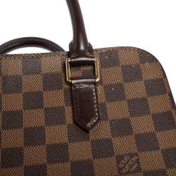 Pre Owned Louis Vuitton Damier Ebene Canvas and Leather Triana Bag
