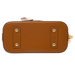 مملوكة مسبقًا Louis Vuitton Blue Denim and Monogram Leather Alma BB Satchel