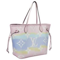 Pre Owned Louis Vuitton Pastel Tie Dye Monogram Canvas Neverfull Escale MM Bag