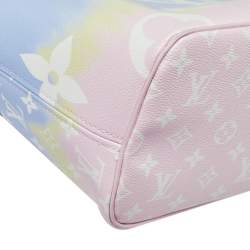 Pre Owned Louis Vuitton Pastel Tie Dye Monogram Canvas Neverfull Escale MM Bag