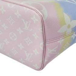 Pre Owned Louis Vuitton Pastel Tie Dye Monogram Canvas Neverfull Escale MM Bag